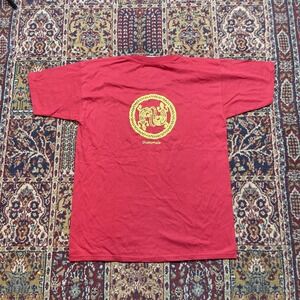 Co Lux Mens Guatemala Lizard Graphic T Shirt Red Cotton Size L